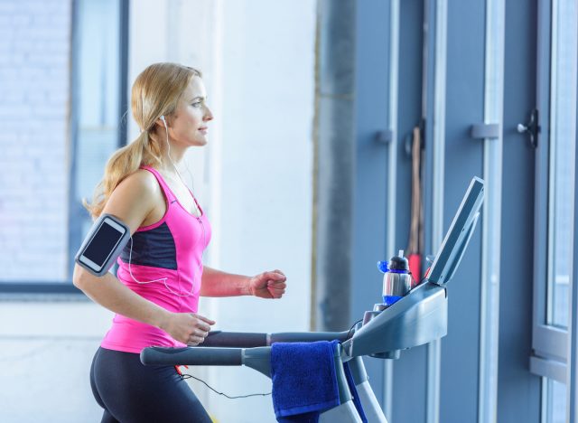 a woman doing physical exercises